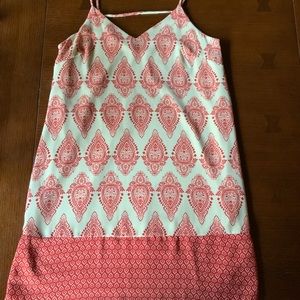Coral mini dress